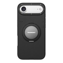 Apple iPhone 17 Air Uyumlu Kılıf M-safe Şarj Özellikli 360 Derece Standlı Basit Mat Deri Desenli Youngkit Tech Leather Serisi Kapak