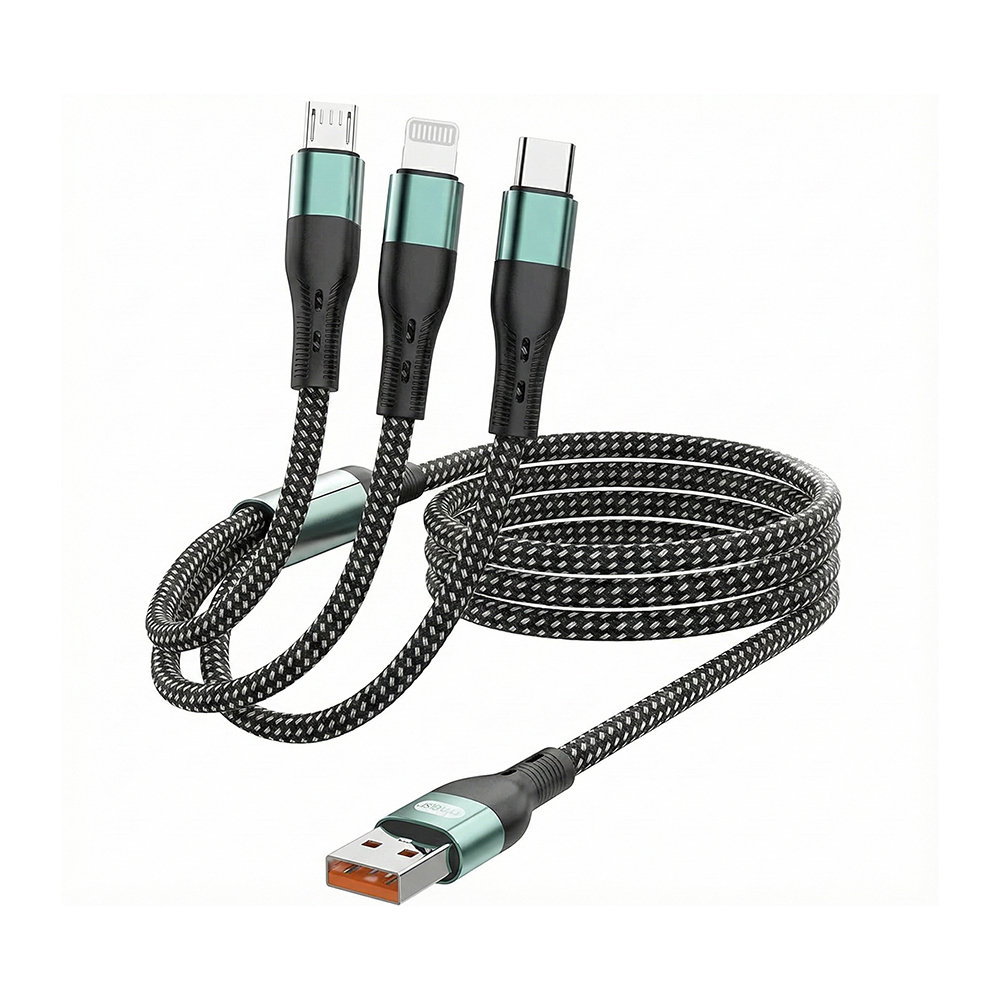 [RNZ-TA129145] Go Des GD-UC829 3in1 Lightning – Type-C – Micro Hızlı Şarj Kablosu 1M