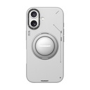 Apple iPhone 17 Uyumlu Kılıf M-safe Şarj Özellikli 360 Derece Standlı Basit Mat Deri Desenli Youngkit Tech Leather Serisi Kapak