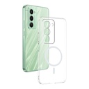 Xiaomi Redmi 15 Uyumlu Kamera Korumalı M-Safe Şarj Özellikli Şeffaf Zore London Sert PC Kapak