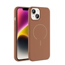 Apple iPhone 14 Uyumlu Kılıf M-safe Şarj Özellikli Zore Meta Kapak
