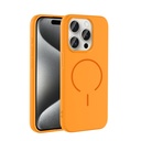 Apple iPhone 15 Pro Uyumlu Kılıf M-safe Şarj Özellikli Zore Meta Kapak