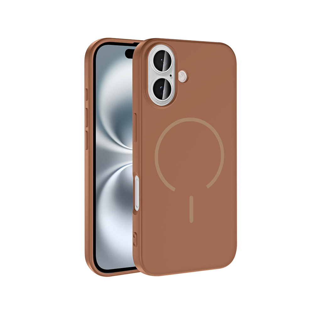Apple iPhone 16 Uyumlu Kılıf M-safe Şarj Özellikli Zore Meta Kapak