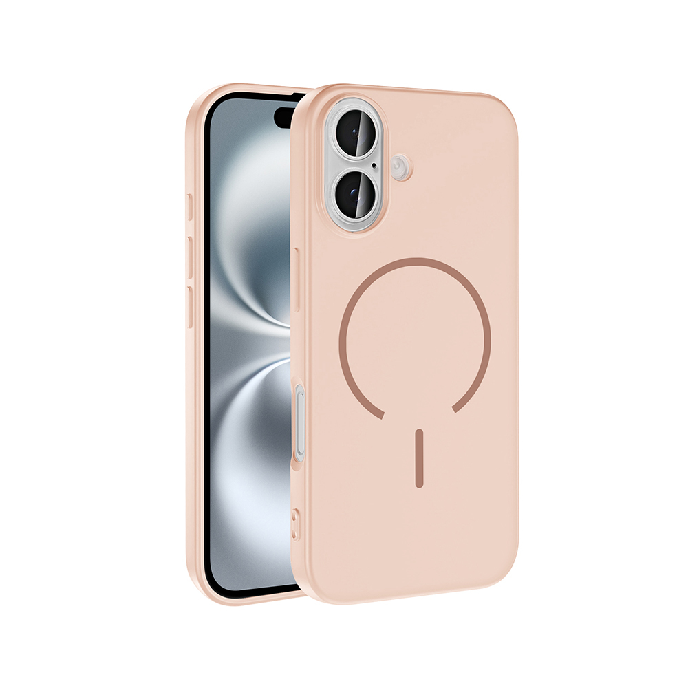 Apple iPhone 16 Uyumlu Kılıf M-safe Şarj Özellikli Zore Meta Kapak