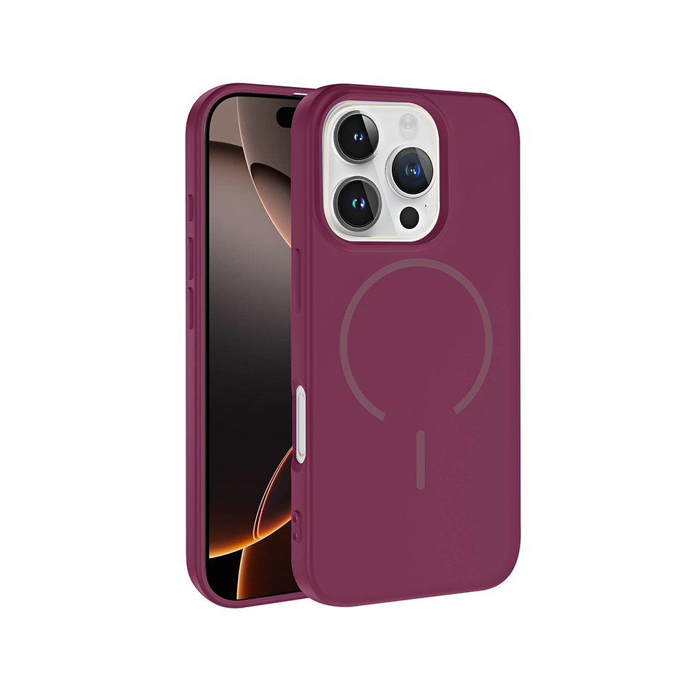 Apple iPhone 16 Pro Uyumlu Kılıf M-safe Şarj Özellikli Zore Meta Kapak