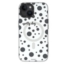 Apple iPhone 13 Uyumlu Kılıf M-safe Şarj Özellikli Polka Dot Desenli Youngkit Spots Serisi Kapak