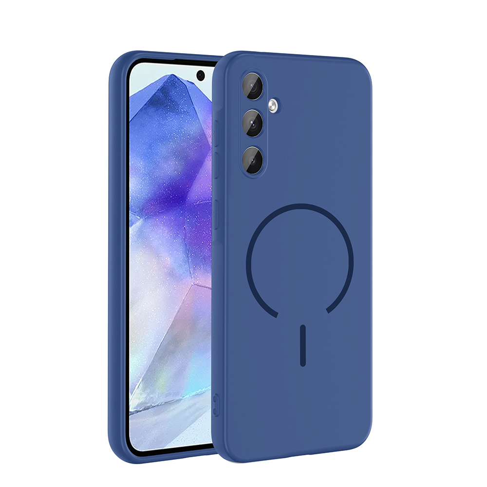 Samsung Galaxy A35 Uyumlu Kılıf M-safe Şarj Özellikli Zore Meta Kapak