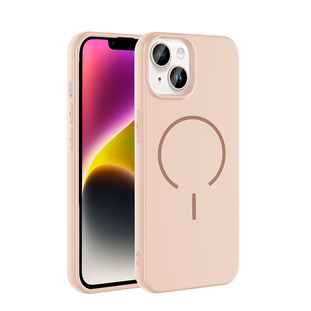 Apple iPhone 13 Uyumlu Kılıf M-safe Şarj Özellikli Zore Meta Kapak