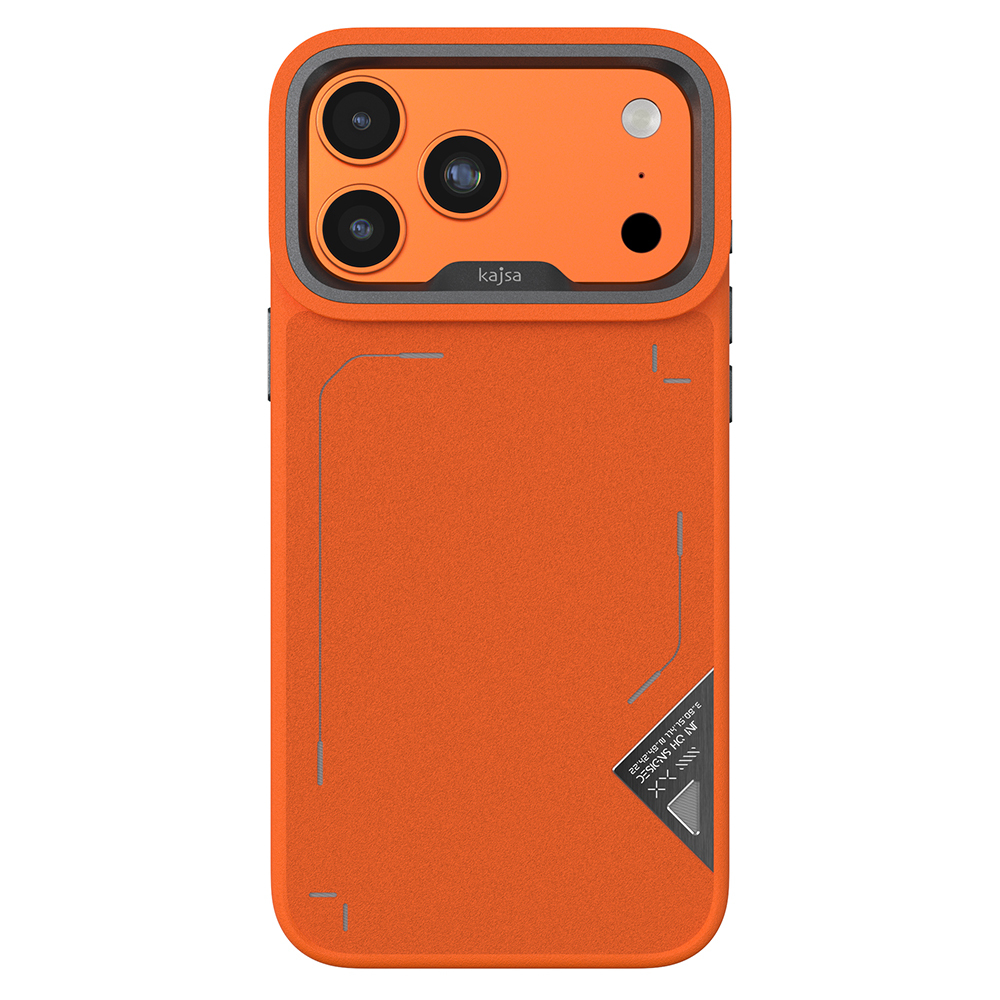 Apple iPhone 17 Pro Uyumlu Kılıf M-safe Şarj Özellikli O-Ring Metal Kamera Çerçeveli Kajsa Matrix Collection Kapak