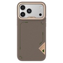 Apple iPhone 17 Pro Uyumlu Kılıf M-safe Şarj Özellikli O-Ring Metal Kamera Çerçeveli Kajsa Matrix Collection Kapak