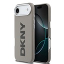 Apple iPhone 17 Air Uyumlu Kılıf DKNY Orjinal Lisanslı M-safe Şarj Özellikli PU Büyük Dikey Logolu Kapak