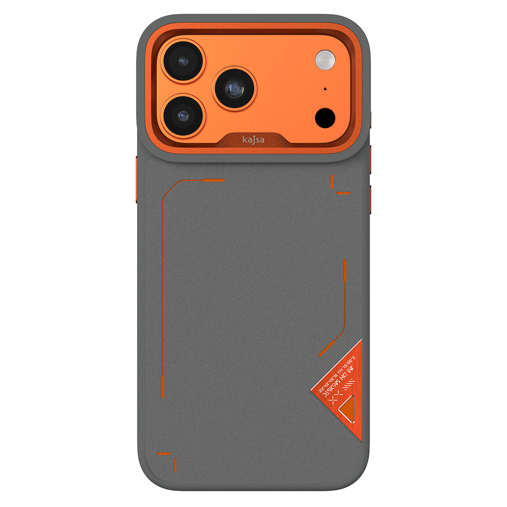 Apple iPhone 17 Pro Max Uyumlu Kılıf M-safe Şarj Özellikli O-Ring Metal Kamera Çerçeveli Kajsa Matrix Collection Kapak