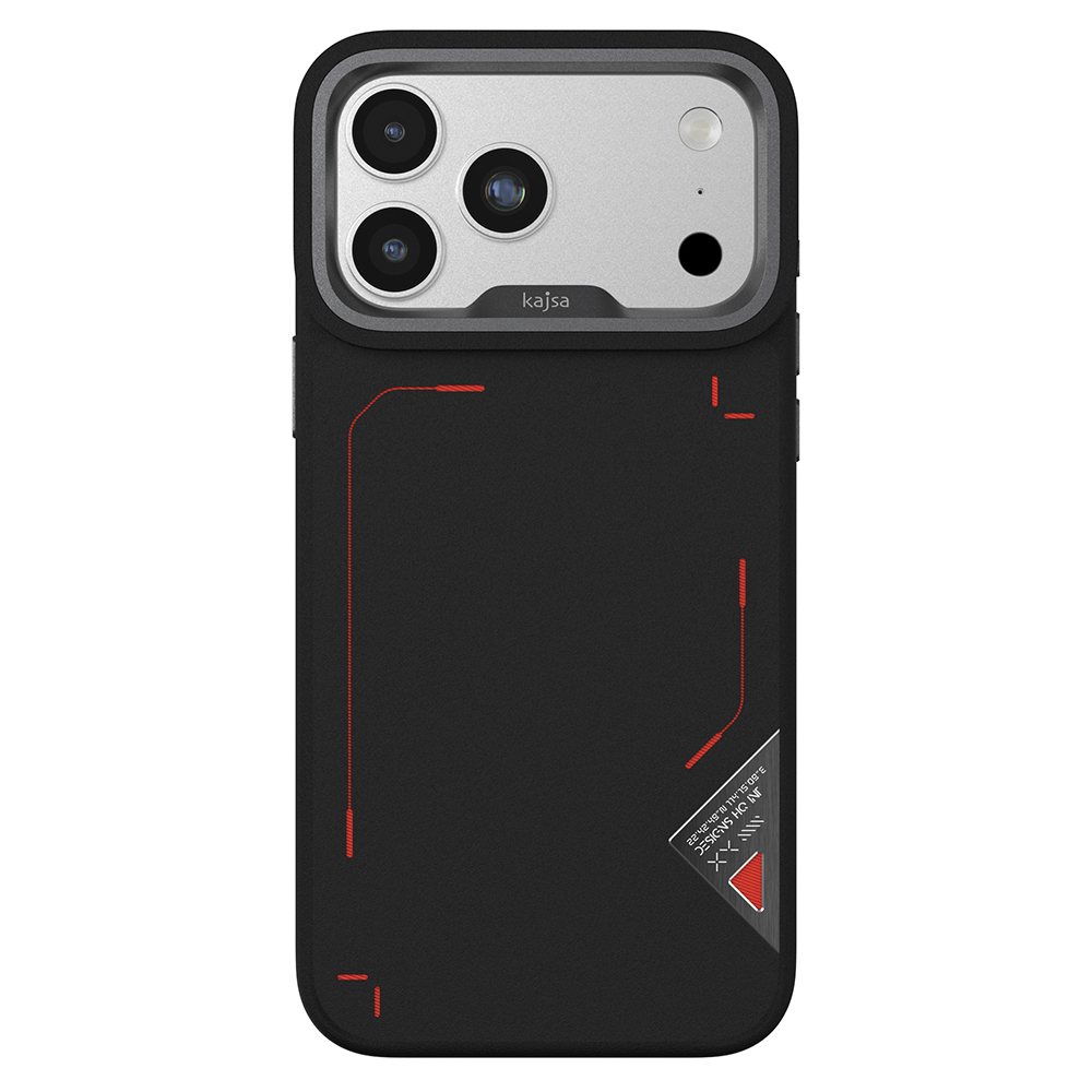 Apple iPhone 17 Pro Max Uyumlu Kılıf M-safe Şarj Özellikli O-Ring Metal Kamera Çerçeveli Kajsa Matrix Collection Kapak