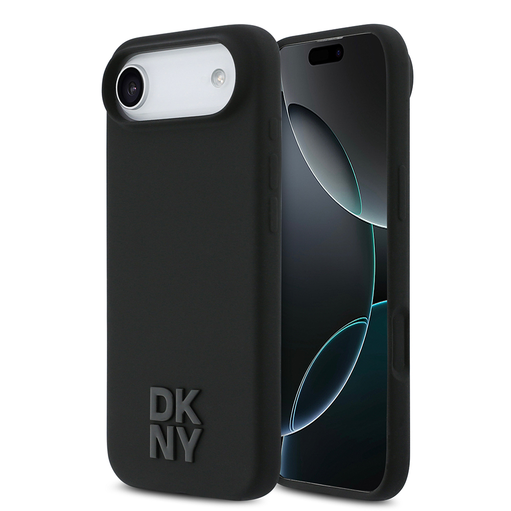 Apple iPhone 17 Air Uyumlu Kılıf DKNY Orjinal Lisanslı M-safe Şarj Özellikli Metal Logolu Silikon Kapak