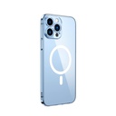 Apple iPhone 11 Pro Max Uyumlu Kamera Korumalı M-Safe Şarj Özellikli Şeffaf Zore London Sert PC Kapak