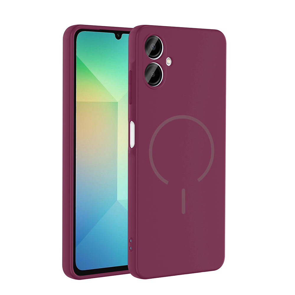 Samsung Galaxy A06 Uyumlu Kılıf M-safe Şarj Özellikli Zore Meta Kapak