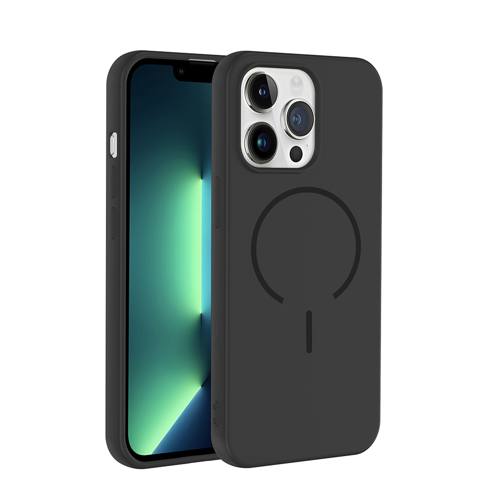 Apple iPhone 13 Pro Max Uyumlu Kılıf M-safe Şarj Özellikli Zore Meta Kapak