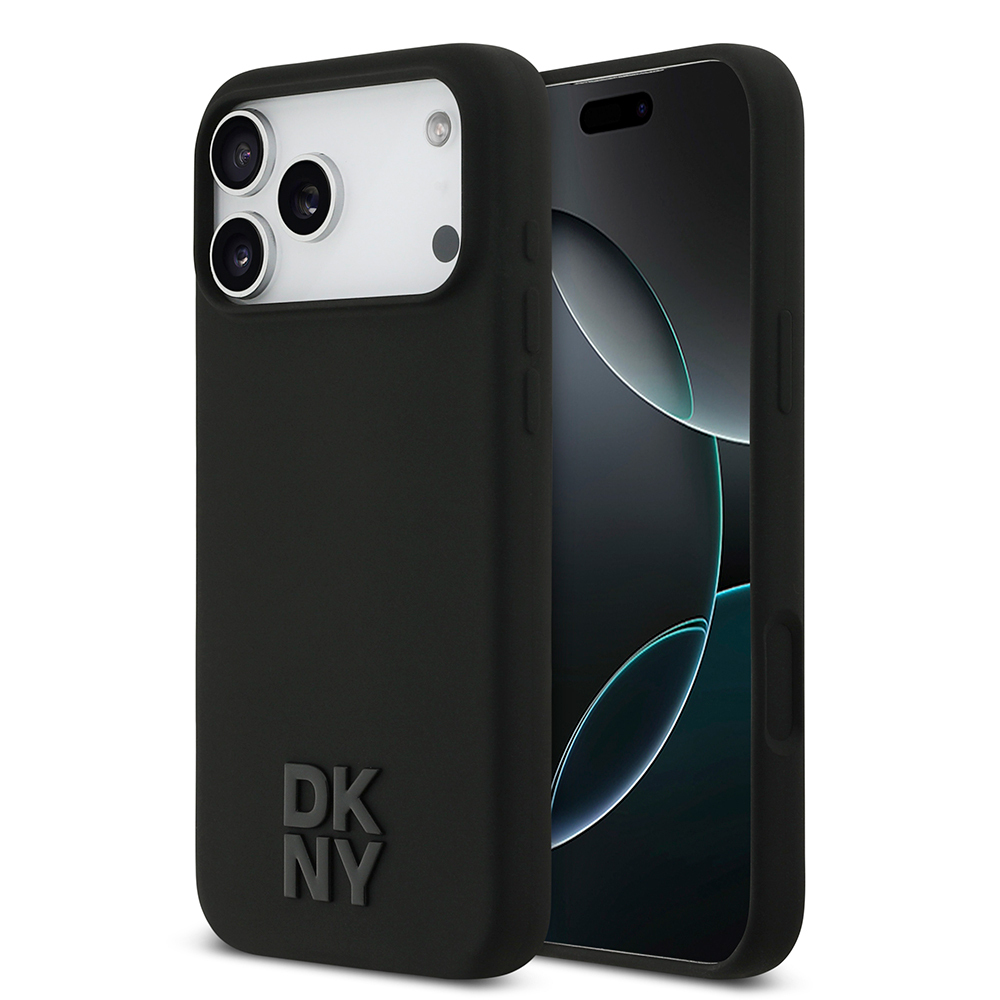 Apple iPhone 17 Pro Max Uyumlu Kılıf DKNY Orjinal Lisanslı M-safe Şarj Özellikli Metal Logolu Silikon Kapak