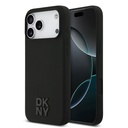Apple iPhone 17 Pro Max Uyumlu Kılıf DKNY Orjinal Lisanslı M-safe Şarj Özellikli Metal Logolu Silikon Kapak