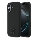 Apple iPhone 17 Uyumlu Kılıf DKNY Orjinal Lisanslı M-safe Şarj Özellikli Metal Logolu Silikon Kapak