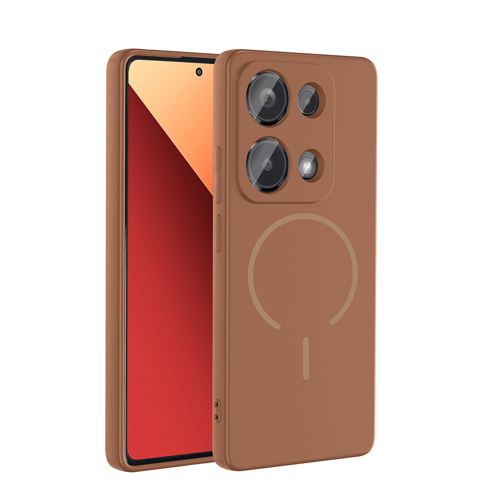 Xiaomi Redmi Note 13 Pro 4G Uyumlu Kılıf M-safe Şarj Özellikli Zore Meta Kapak