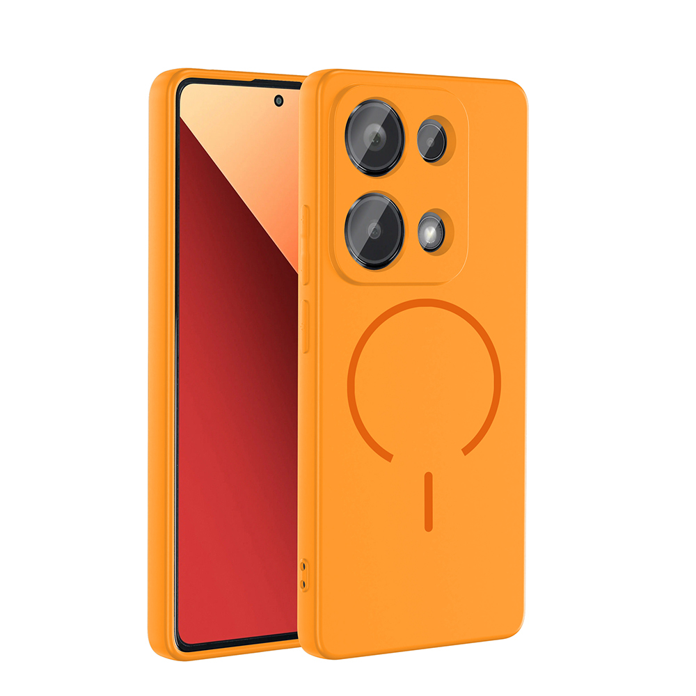 Xiaomi Redmi Note 13 Pro 4G Uyumlu Kılıf M-safe Şarj Özellikli Zore Meta Kapak