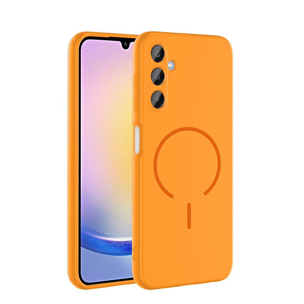 Samsung Galaxy A15 Uyumlu Kılıf M-safe Şarj Özellikli Zore Meta Kapak