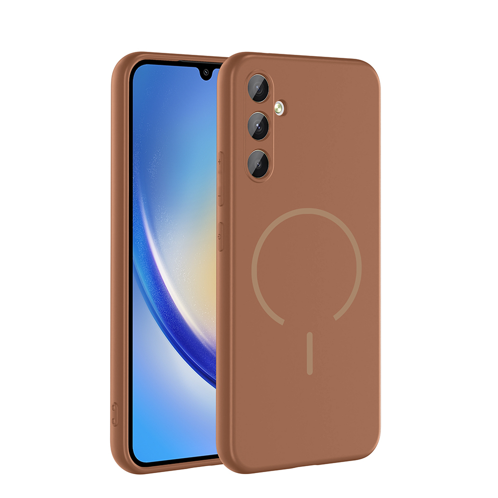 Samsung Galaxy A24 Uyumlu Kılıf M-safe Şarj Özellikli Zore Meta Kapak