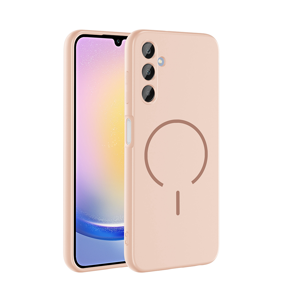 Samsung Galaxy A25 Uyumlu Kılıf M-safe Şarj Özellikli Zore Meta Kapak