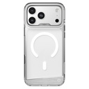Apple iPhone 17 Pro Max Uyumlu Kılıf M-safe Şarj Özellikli Airbag Tasarımlı O-Ring Şeffaf Kajsa Alüminyum Trans Shield Serisi Kapak