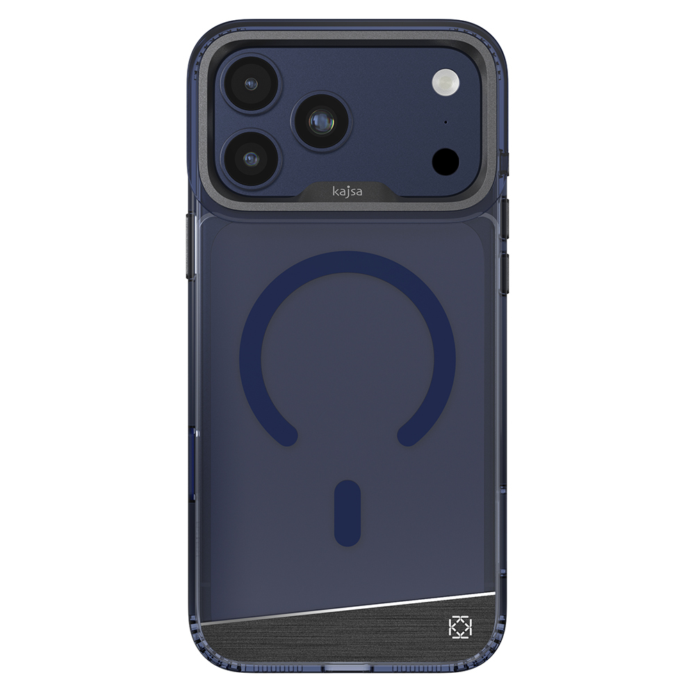 Apple iPhone 17 Pro Max Uyumlu Kılıf M-safe Şarj Özellikli Airbag Tasarımlı O-Ring Şeffaf Kajsa Alüminyum Trans Shield Serisi Kapak