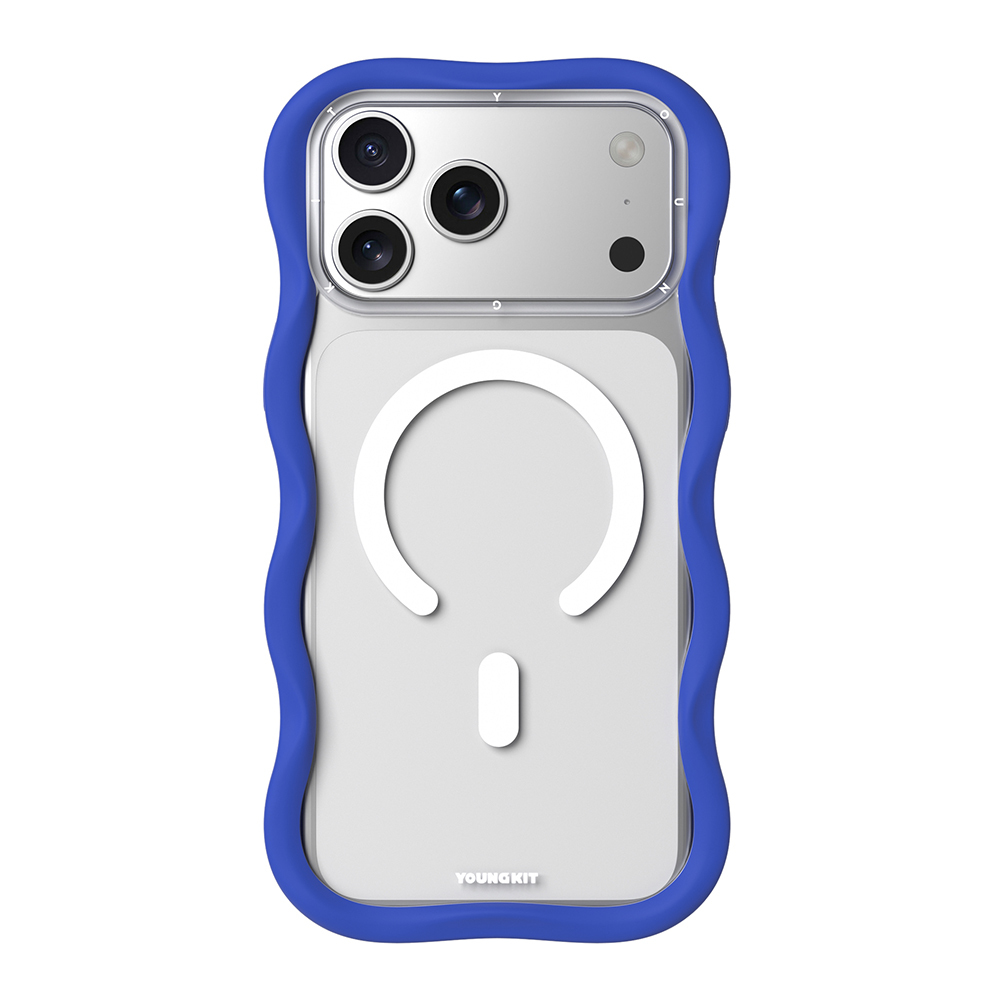 Apple iPhone 17 Pro Max Uyumlu Kılıf M-safe Şarj Özellikli Youngkit Wave Clear Serisi Kapak
