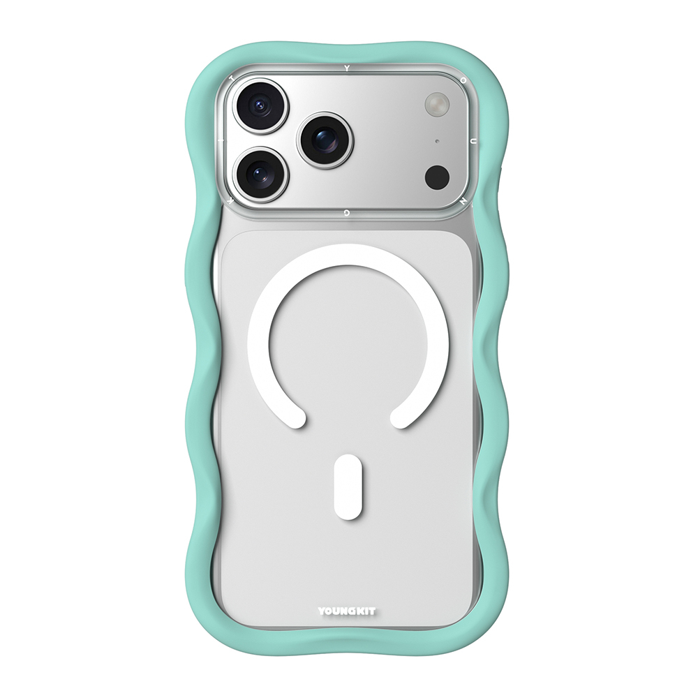 Apple iPhone 17 Pro Max Uyumlu Kılıf M-safe Şarj Özellikli Youngkit Wave Clear Serisi Kapak