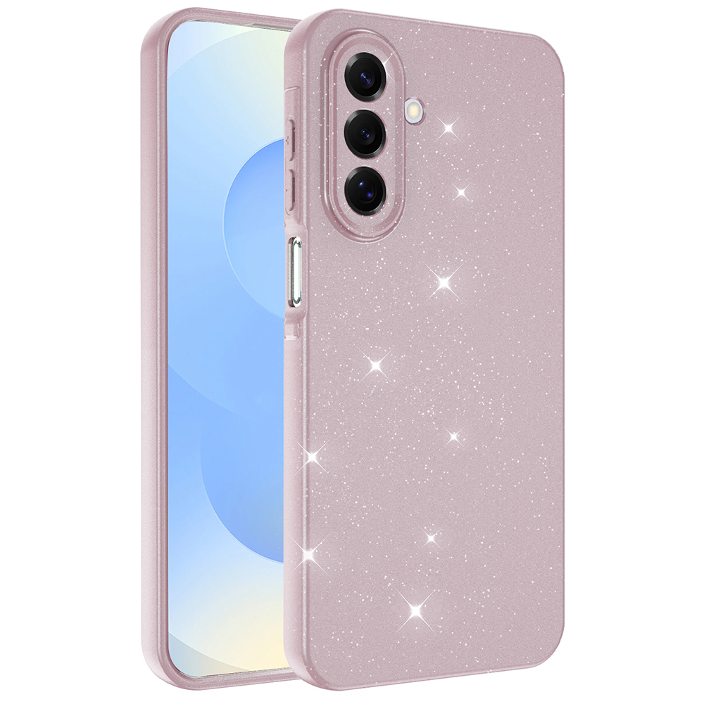 Samsung Galaxy A17 Uyumlu Kılıf Kamera Korumalı Simli Lüks Zore Koton Kapak
