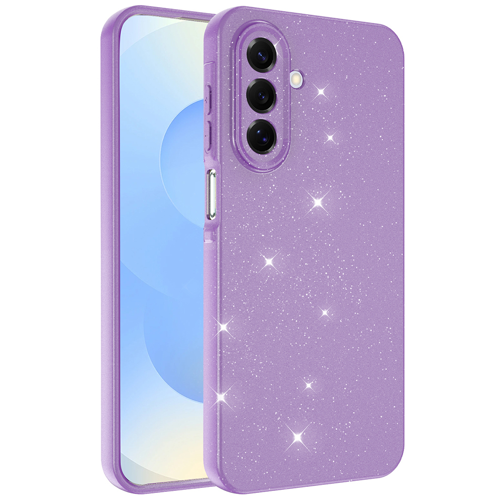 Samsung Galaxy A17 Uyumlu Kılıf Kamera Korumalı Simli Lüks Zore Koton Kapak