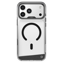 Apple iPhone 17 Pro Uyumlu Kılıf M-safe Şarj Özellikli Airbag Tasarımlı O-Ring Şeffaf Kajsa Trans Alüminyum Shield Serisi Kapak