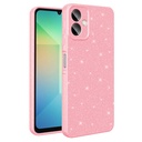 Samsung Galaxy A07 Uyumlu Kılıf Kamera Korumalı Simli Lüks Zore Koton Kapak