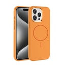 Apple iPhone 15 Pro Max Uyumlu Kılıf M-Safe Şarj Özellikli Metal Kamera Çerçeveli Zore Edi Silikon Kapak