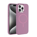 Apple iPhone 15 Pro Max Uyumlu Kılıf M-Safe Şarj Özellikli Metal Kamera Çerçeveli Zore Edi Silikon Kapak