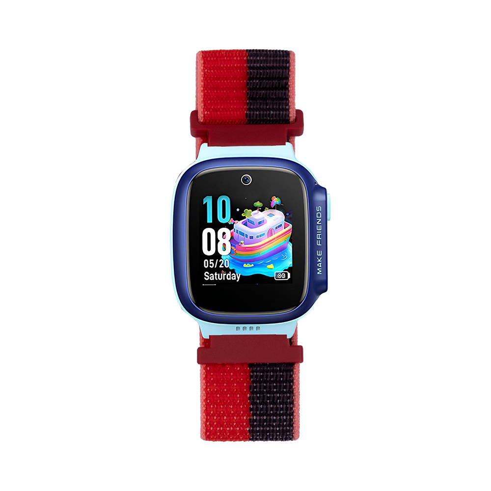 [RNZ-TA118618] Huawei Watch GT 4 41mm Uyumlu Zore KRD-03 18mm Çocuklara Özel Hasır Kordon (Kırmızı)