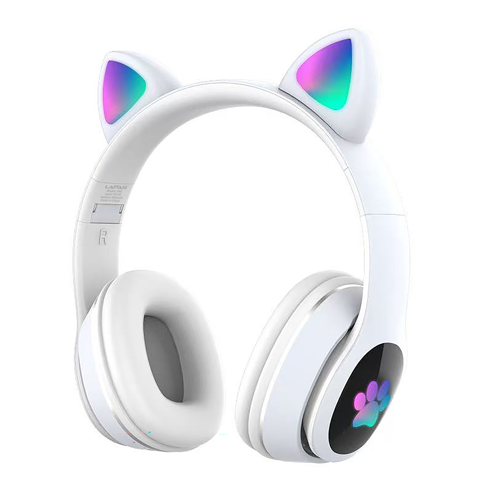Lapas P40 Kedi Kulaklı Tasarımlı RGB Işıklı Bluetooth Kulaklık