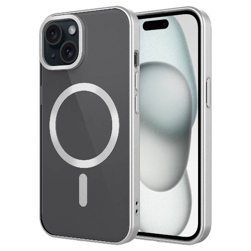 Apple iPhone 15 Plus Uyumlu Kılıf Mat Tasarımlı M-safe Wireless Şarj Özellikli Zore Mat Setro Kapak