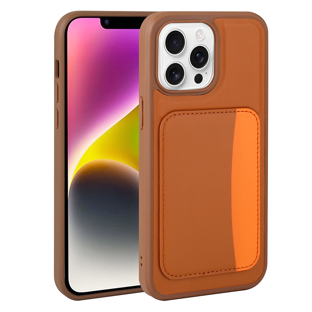 Apple iPhone 16 Pro Max Uyumlu Kılıf Kartlıklı Zore X-Kart Silikon Kapak