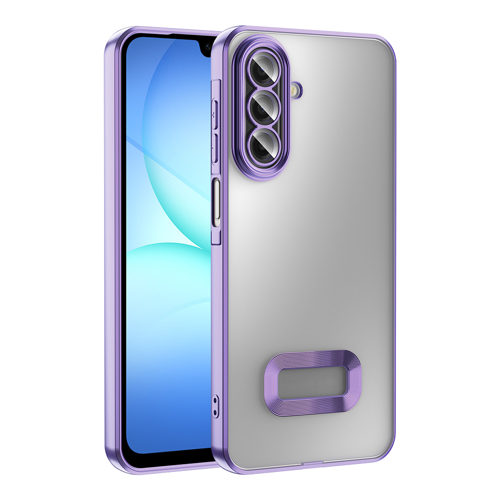 Samsung Galaxy A17 Uyumlu Kılıf Kamera Korumalı Logo Gösteren Zore Omega Kapak