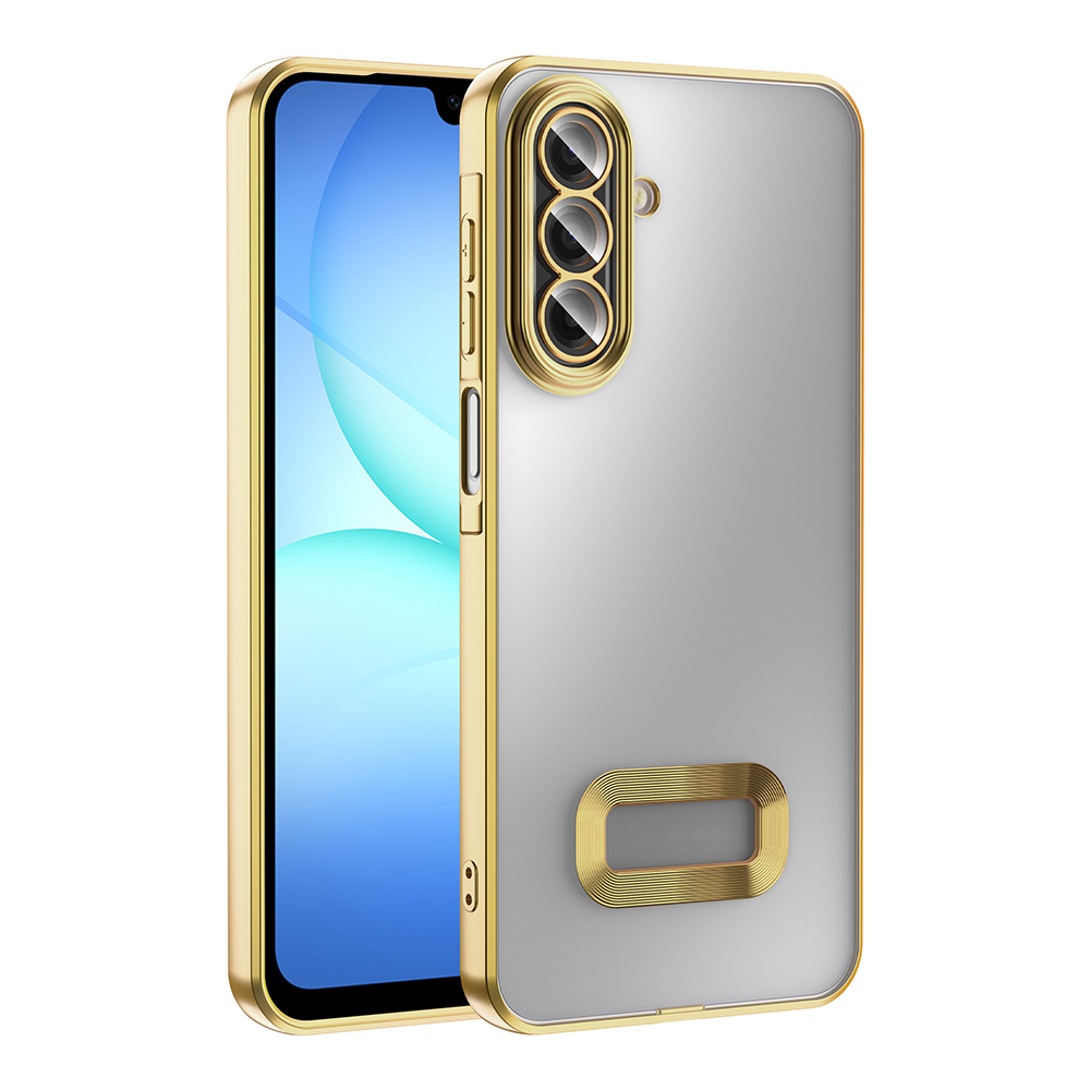 Samsung Galaxy A17 Uyumlu Kılıf Kamera Korumalı Logo Gösteren Zore Omega Kapak