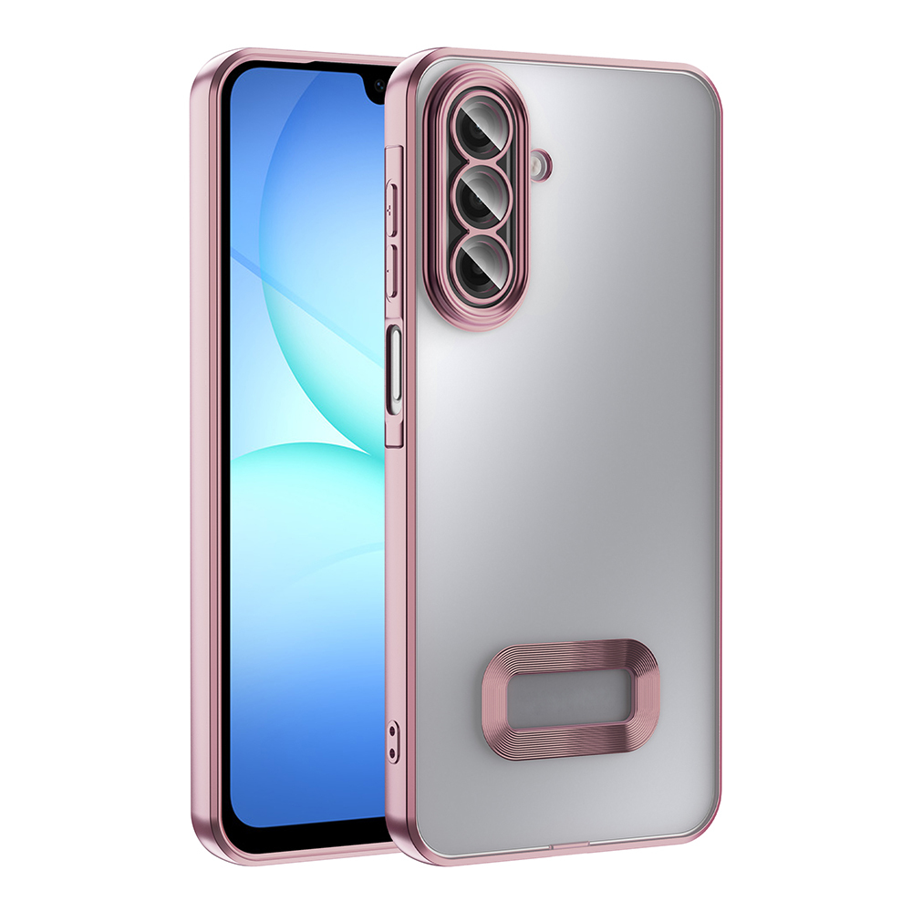 Samsung Galaxy A17 Uyumlu Kılıf Kamera Korumalı Logo Gösteren Zore Omega Kapak