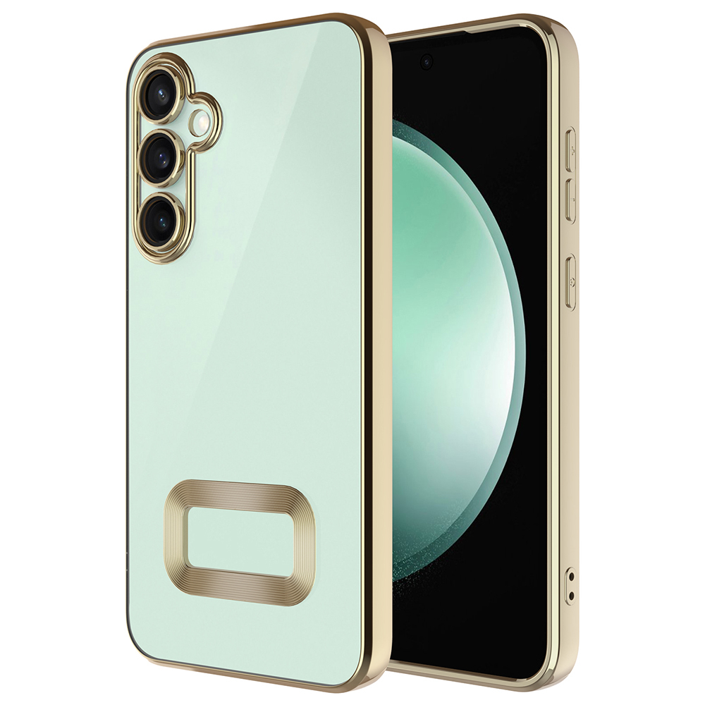 Samsung Galaxy S25 FE Uyumlu Kılıf Kamera Korumalı Logo Gösteren Zore Omega Kapak