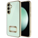 Samsung Galaxy S25 FE Uyumlu Kılıf Kamera Korumalı Logo Gösteren Zore Omega Kapak
