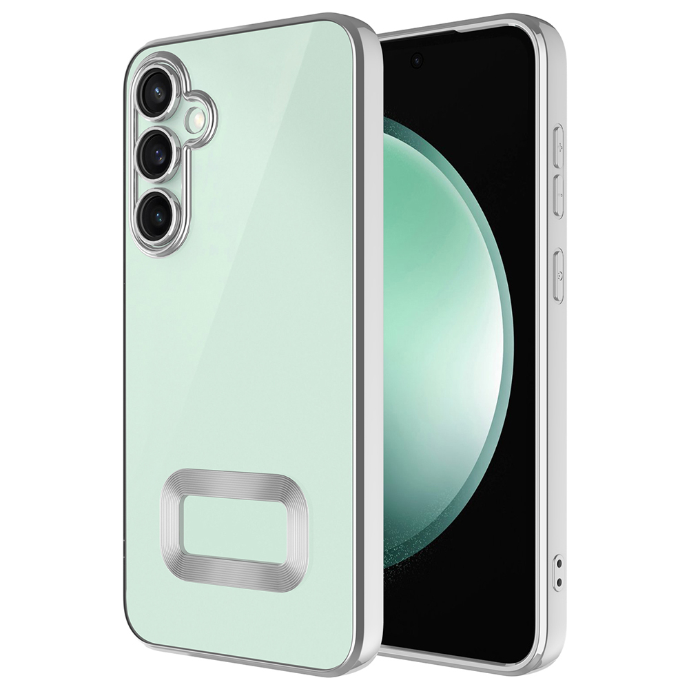Samsung Galaxy S25 FE Uyumlu Kılıf Kamera Korumalı Logo Gösteren Zore Omega Kapak