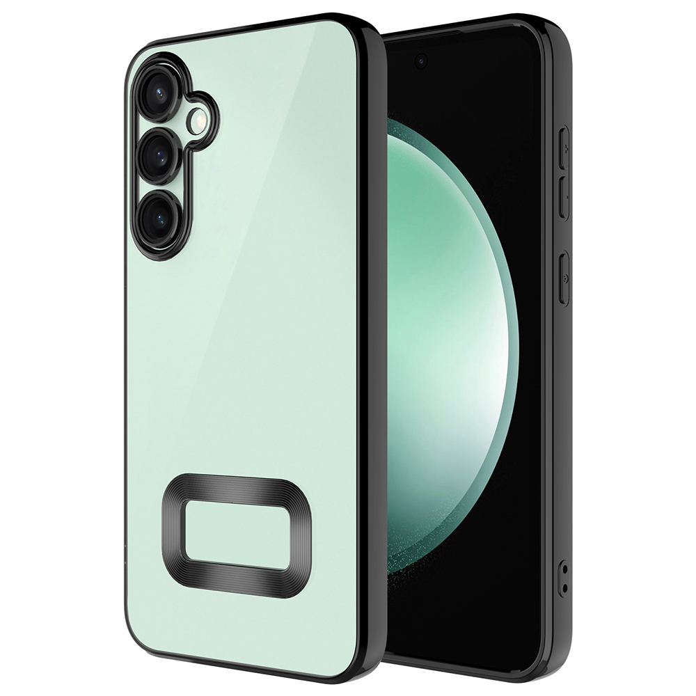 Samsung Galaxy S25 FE Uyumlu Kılıf Kamera Korumalı Logo Gösteren Zore Omega Kapak
